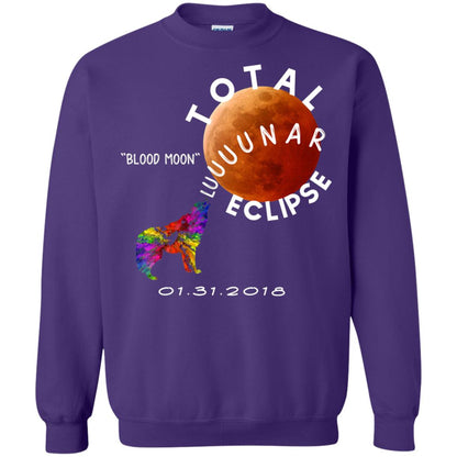 Best Total Lunar Eclipse Shirt 2018 Blood Moon T-shirt Purple