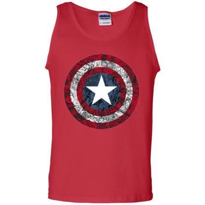 Film T-shirt Captain America Avengers Shield Comic Graphic Red