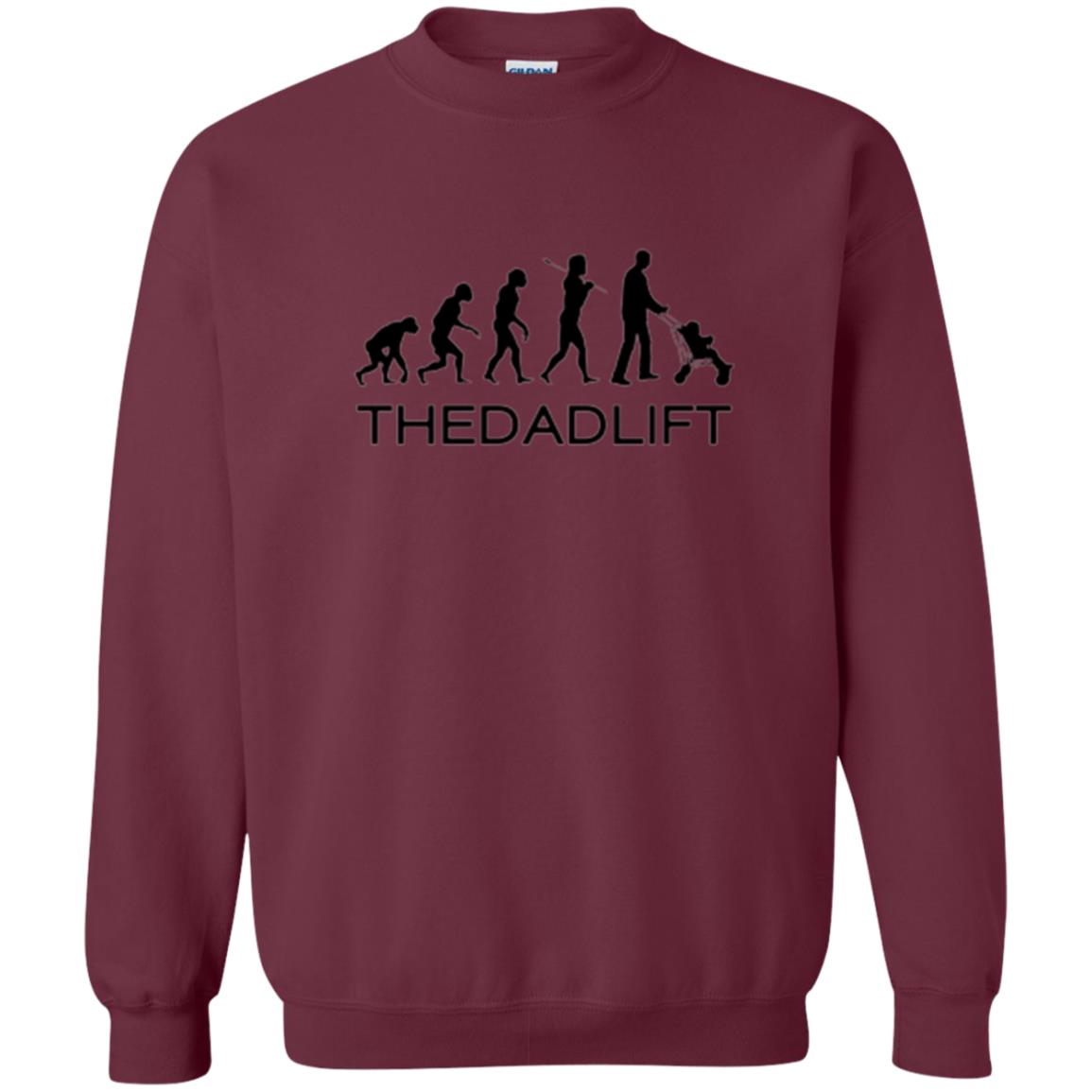 The Evolution Of Man T-shirt Thedadlift Maroon