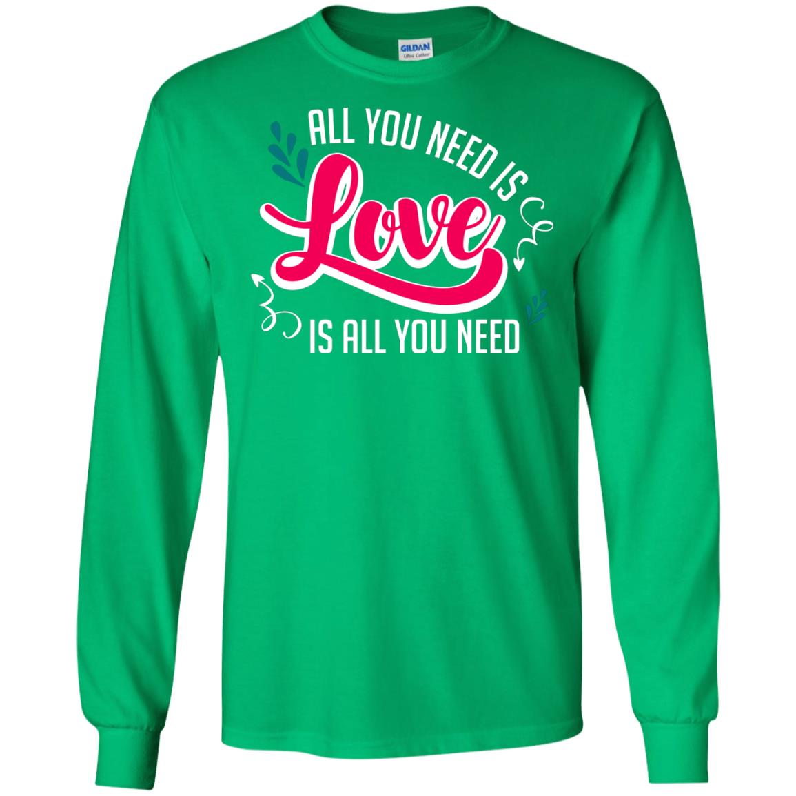 All You Need Is Love T-shirt Irish Green