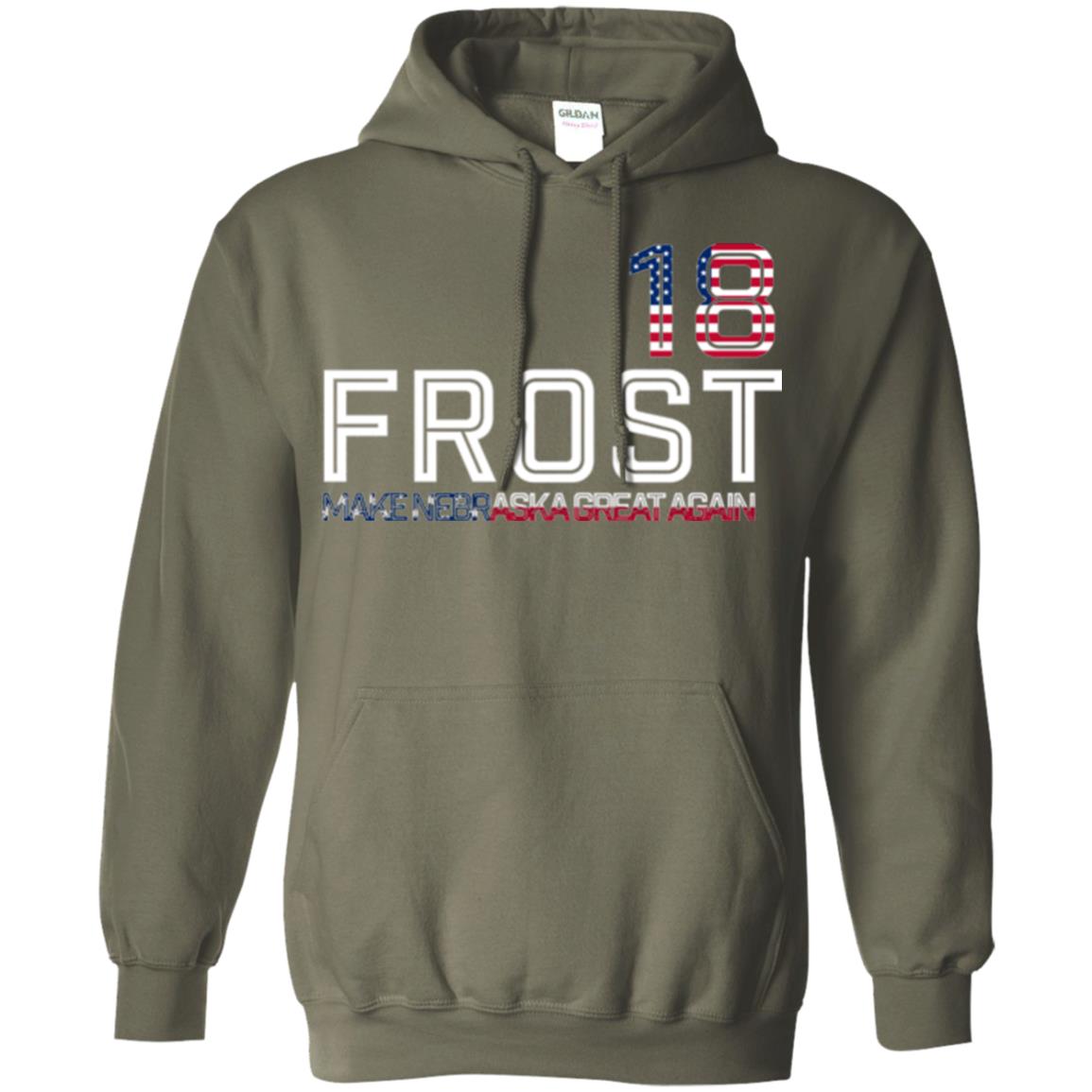 Frost 2018 T-shirt Make Nebraska Great Again Military Green
