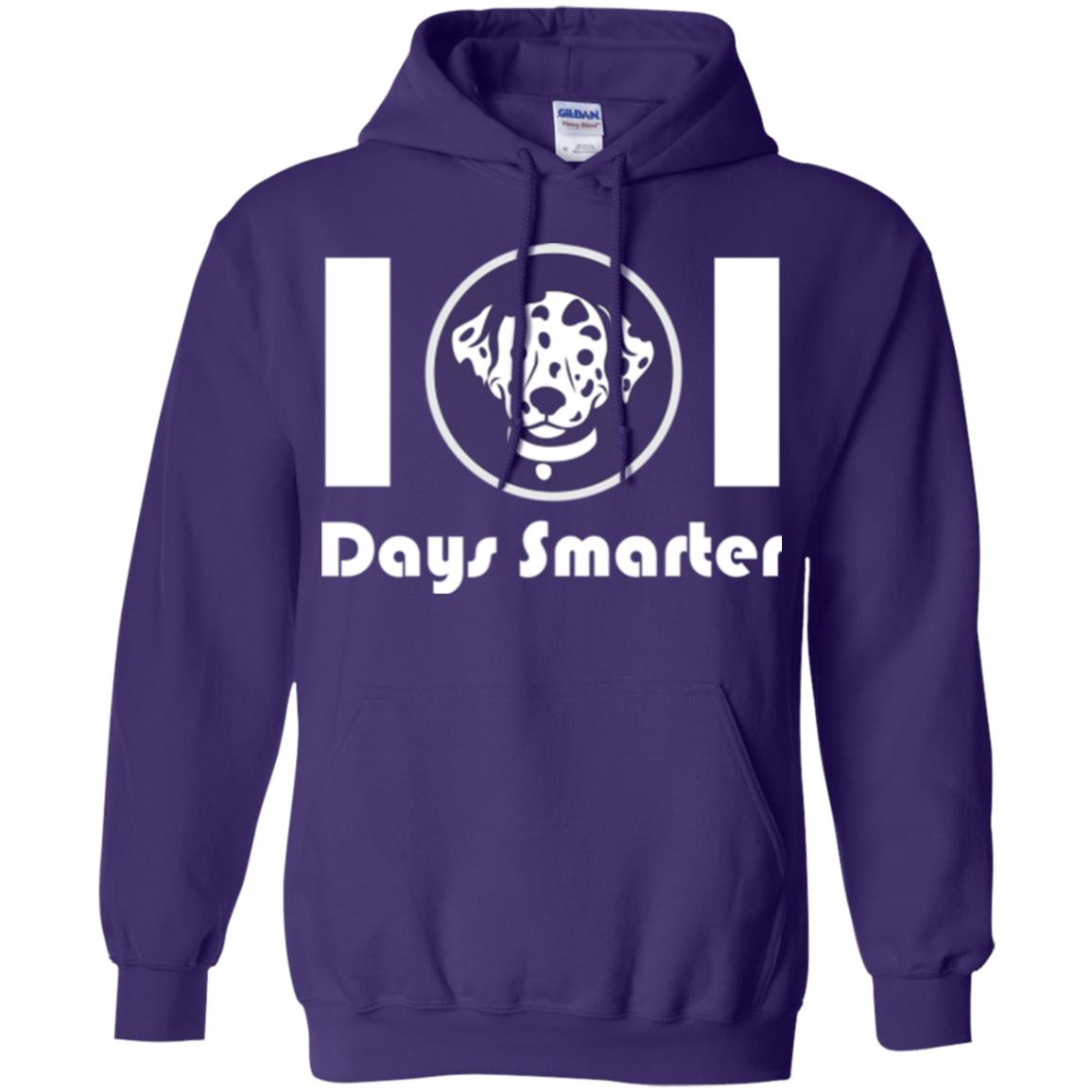 Dog Lovers T-shirt 101 Days Smarter Purple