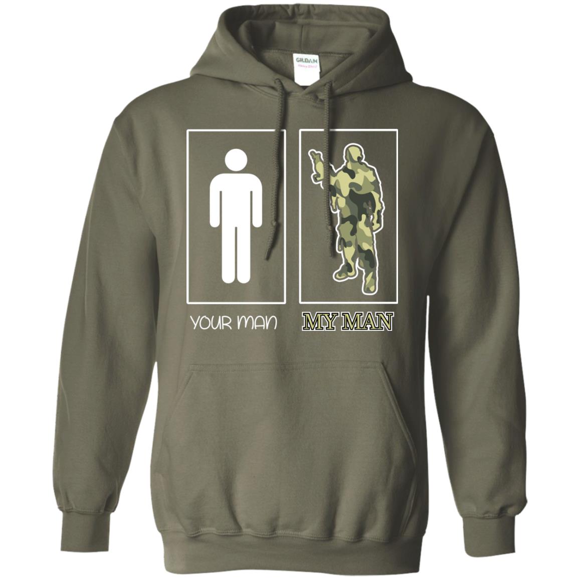 Your Man My Man Military Shirt Military Green