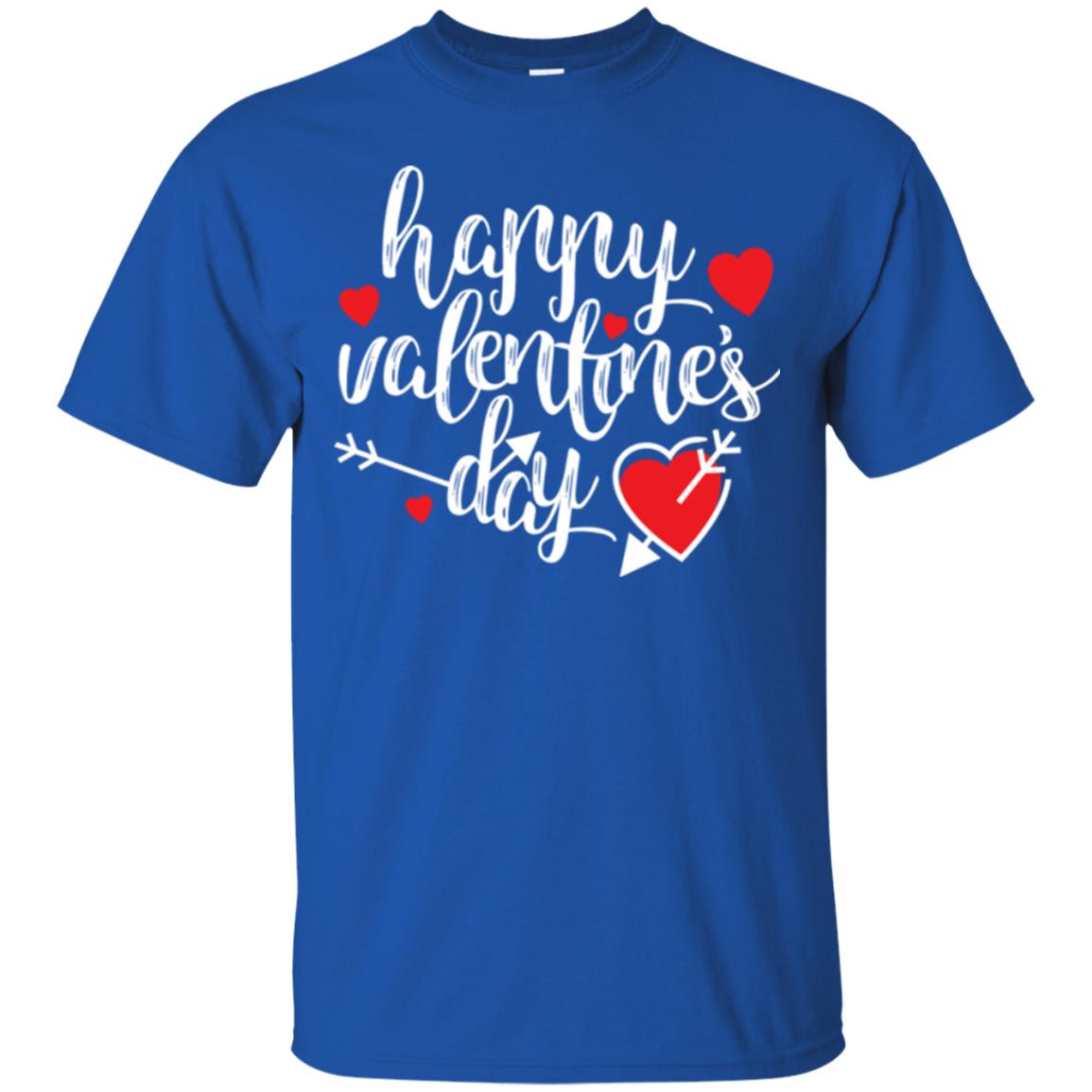 Happy Valentine_s Day T-shirt Royal