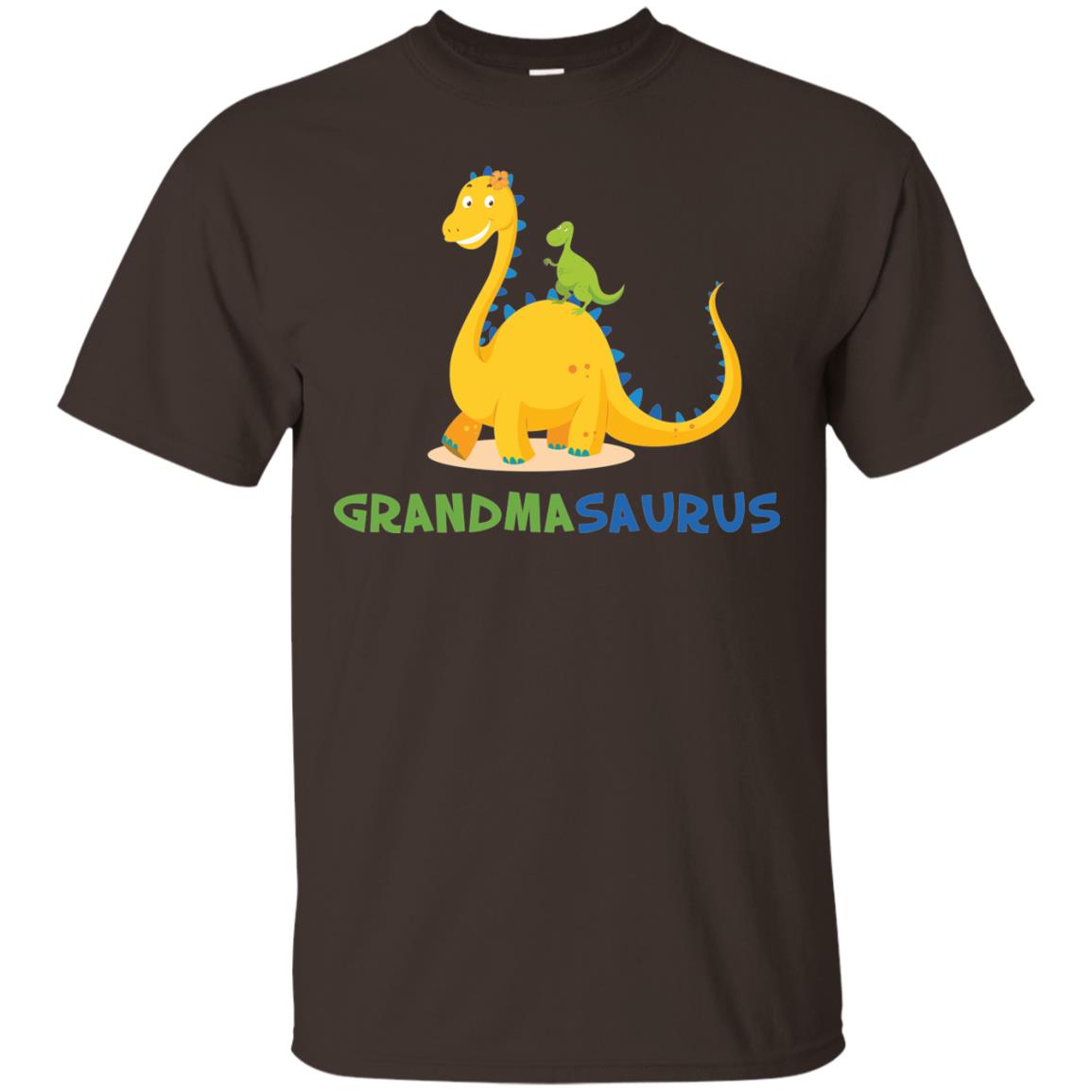 Grandmasaurus Grandmom Grandma Shirt Dark Chocolate