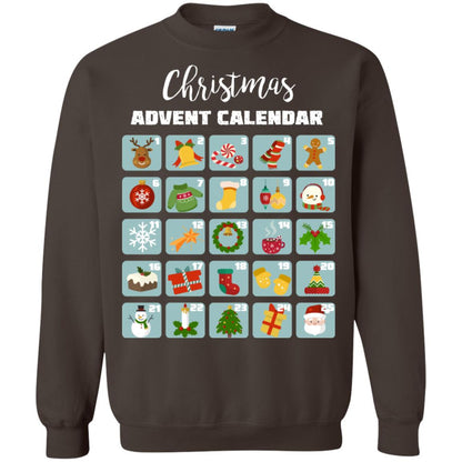 Christmas Calendar December 2018 Gift Shirt Dark Chocolate