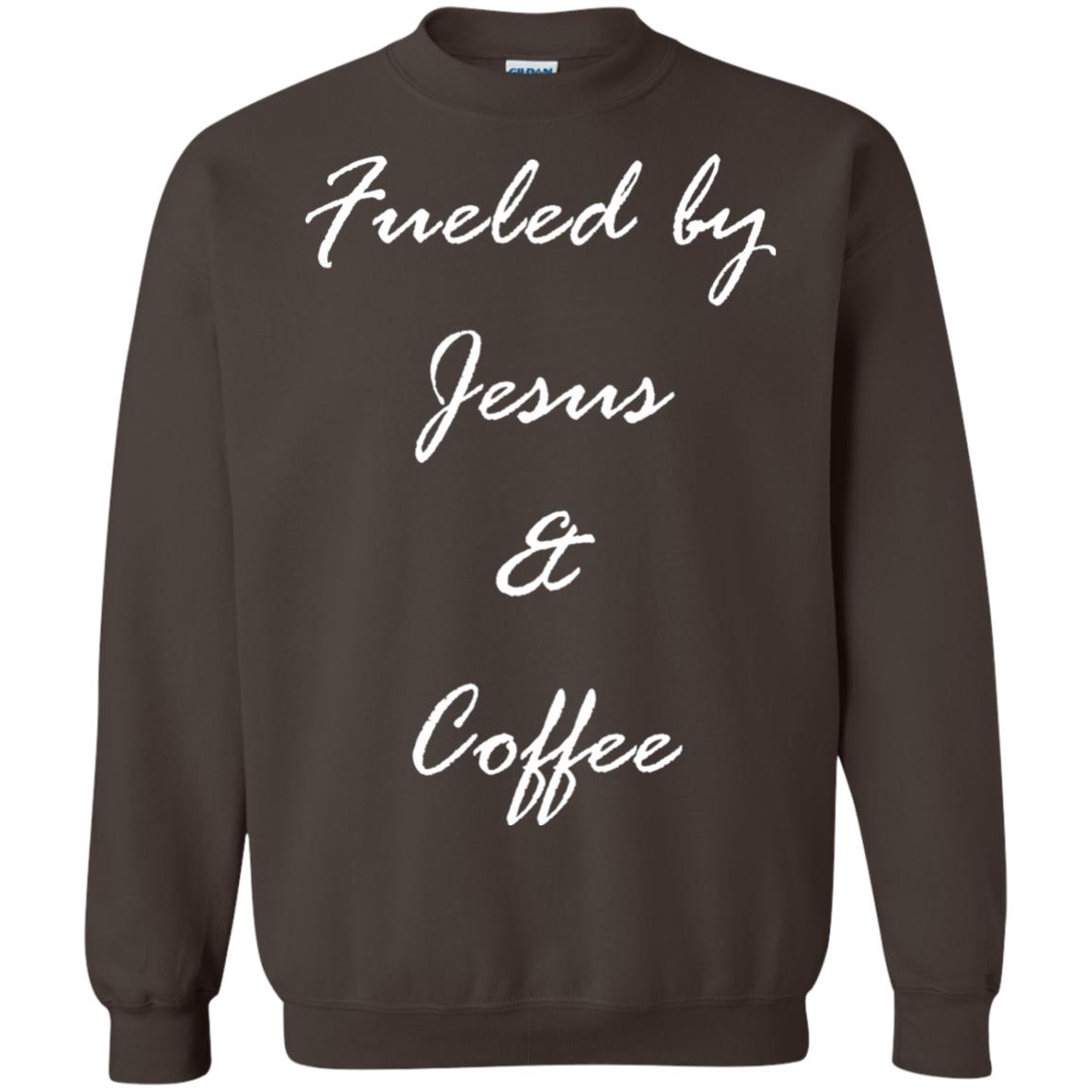 Fueled By Jesus Coffee Graphic Christian T-shirt Dark Chocolate