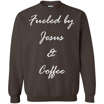 Fueled By Jesus Coffee Graphic Christian T-shirt Dark Chocolate
