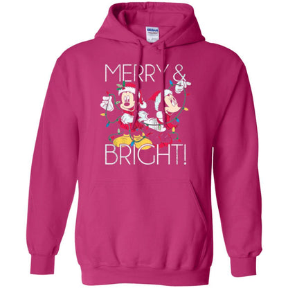 Disney Mickey Mouse T-shirt Merry And Bright Christmas Heliconia