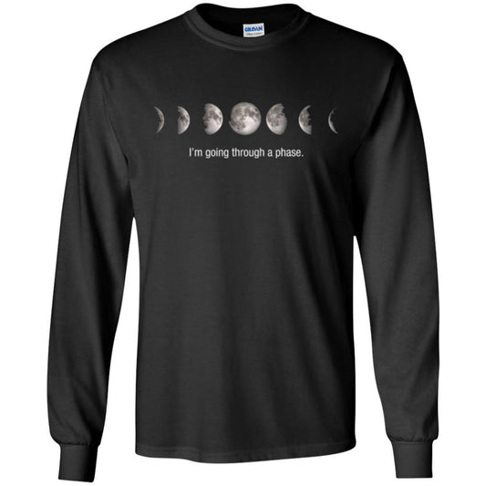 Astronomy T-shirt I_m Going Through A Phase Black
