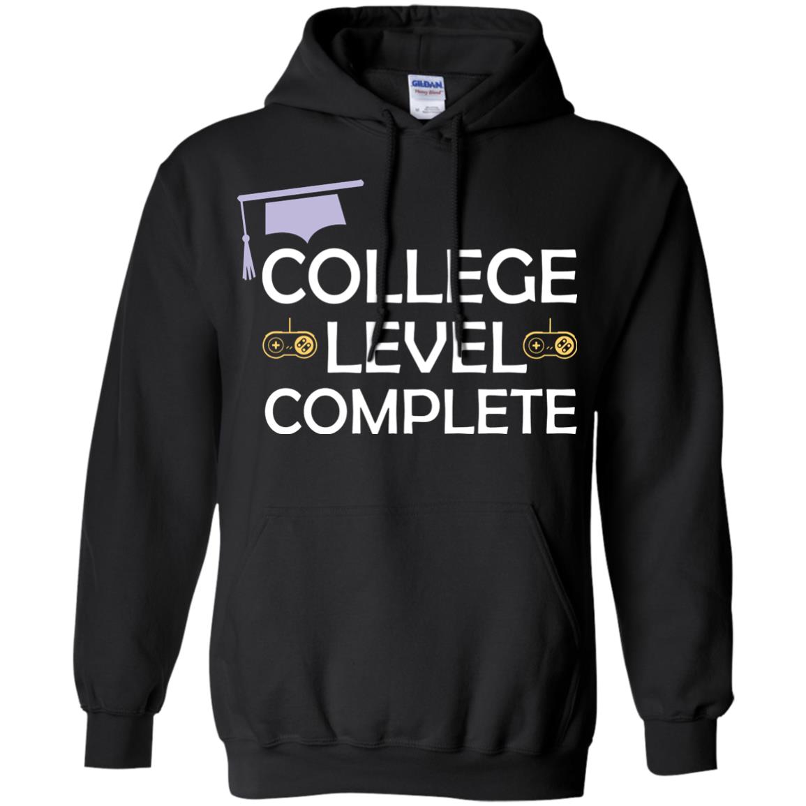 College Level Complete Funny College Graduation Shirt Black
