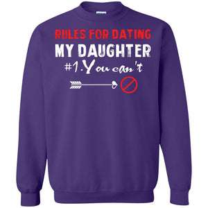 Rules For Dating My Daughter Cool My Daughter T-shirt For Parents