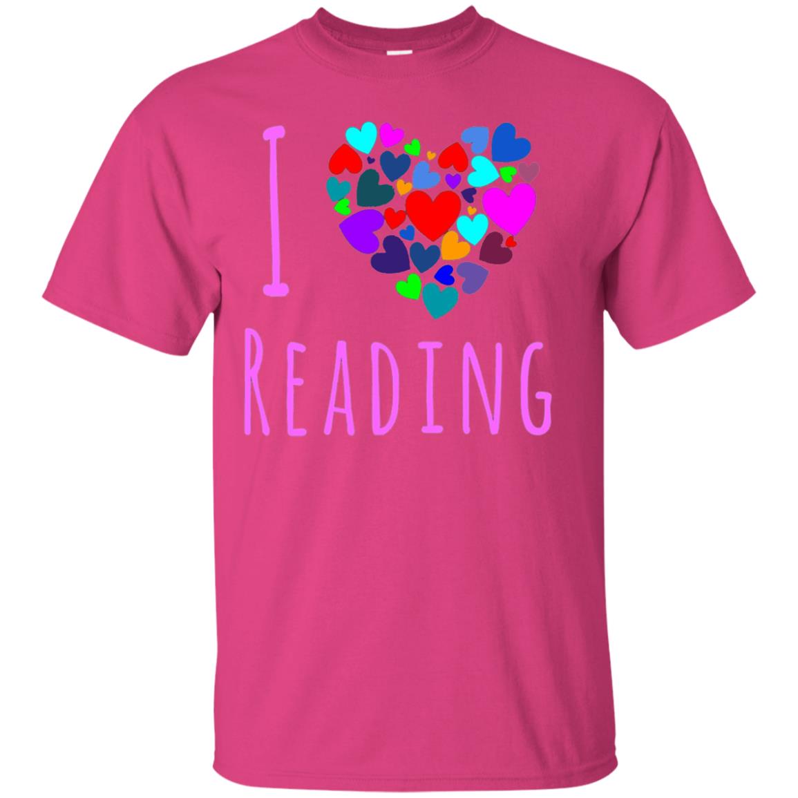 I Love Reading Club Heart Love Books Gift Shirt For Bookworm Heliconia