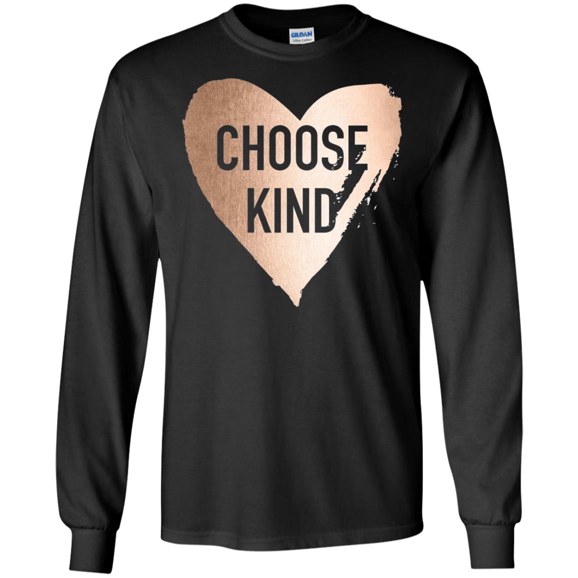 Choose Kind Anti Bullying Rose Gold T-shirt Black