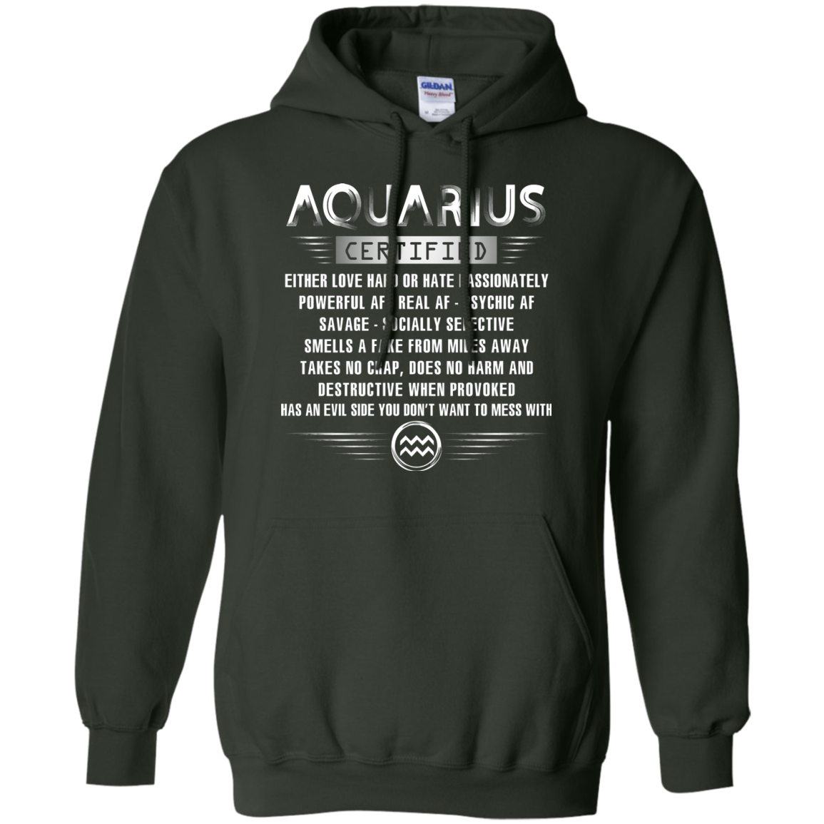 Aquarius Certified Either Love Hard Or Hate Passionately Powerful Af T-shirt