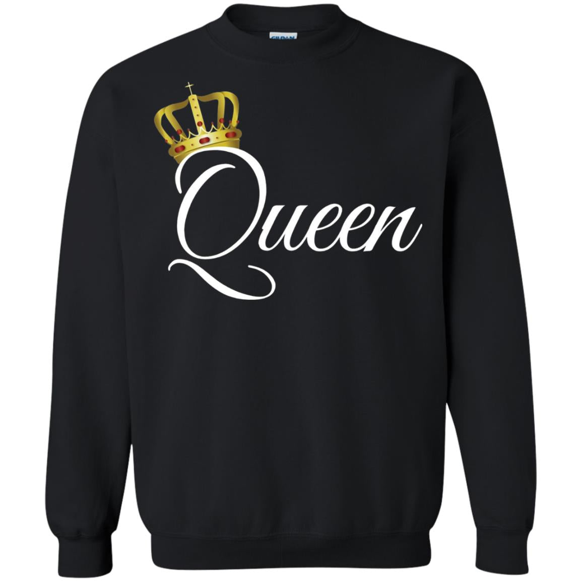 King And Queen T-shirt Matching Couple Outfits Black