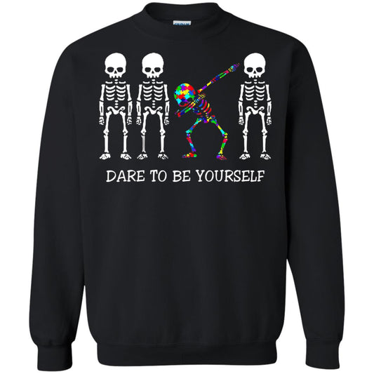 Dare To Be Yourself Autism Awareness T-shirt Black
