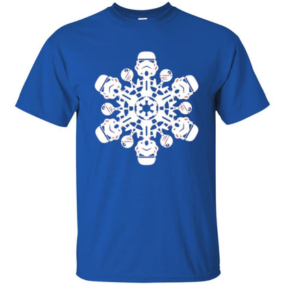 Film T-shirt Star Wars Stormtrooper Christmas Snowflake Graphic Royal