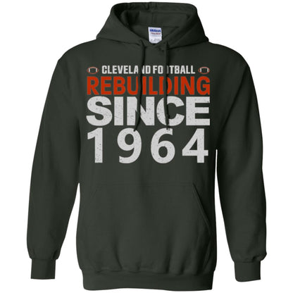 Football T-shirt Cleveland Football Rebuilding Since 1964 Forest Green