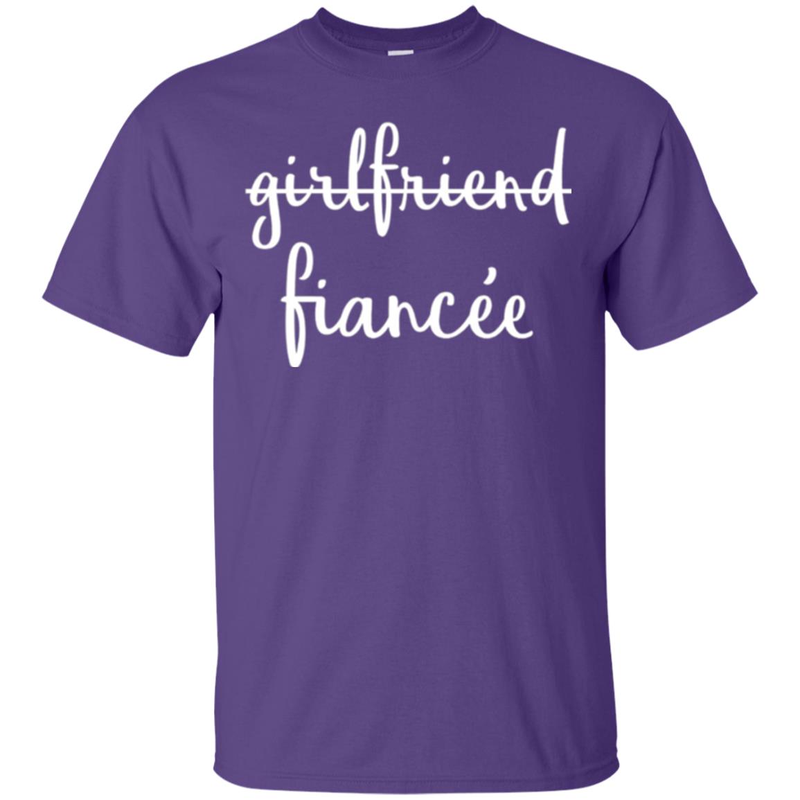 Fiance Engagement Party T-shirt Girlfriend Fiancee Purple