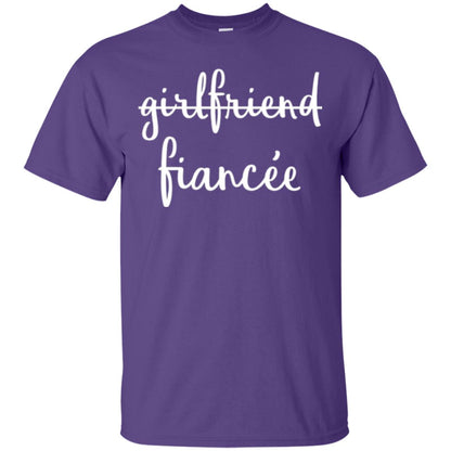 Fiance Engagement Party T-shirt Girlfriend Fiancee Purple