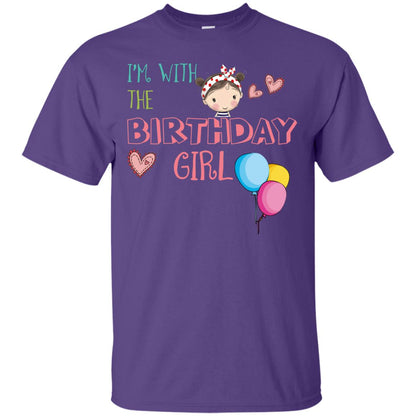 I'm With The Birthday Girl Shirt Purple