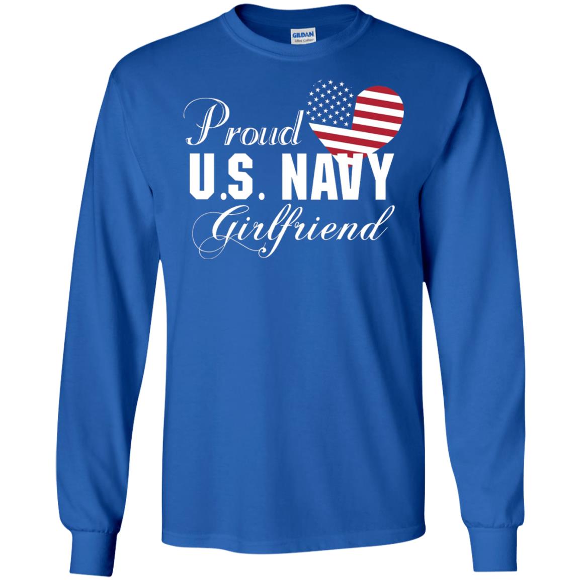 Pride U.s. Army Shirt Proud Navy Girlfriend Heart Royal