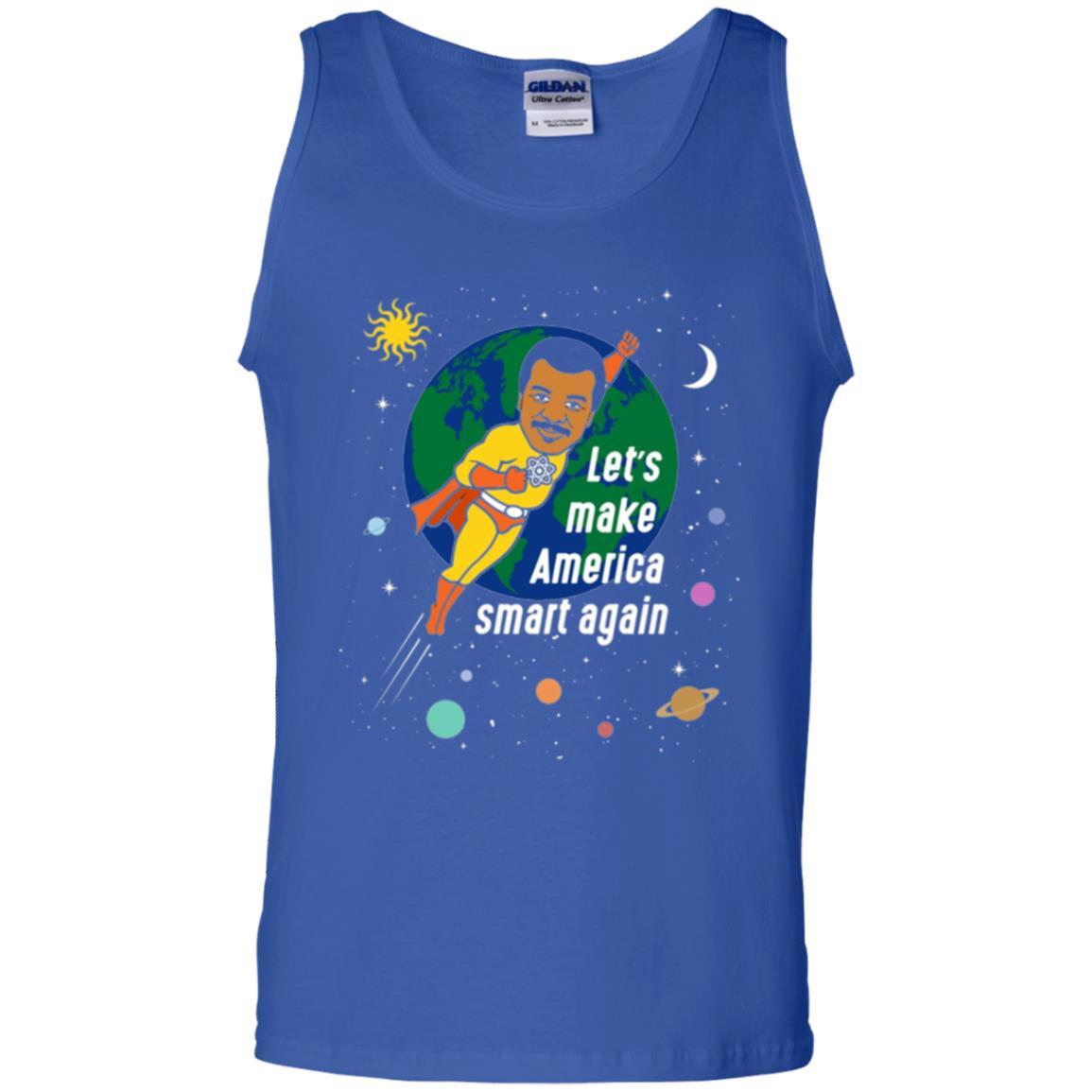 Astronomy T-shirt Let's Make America Smart Again Royal