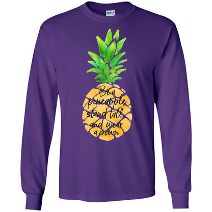 Funny Pineapple T-shirt Purple