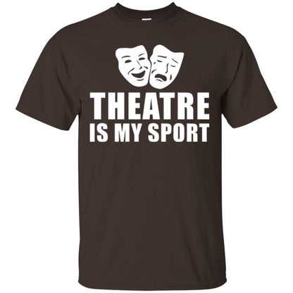 Actor T-shirt Theatre Is My Sport Dark Chocolate
