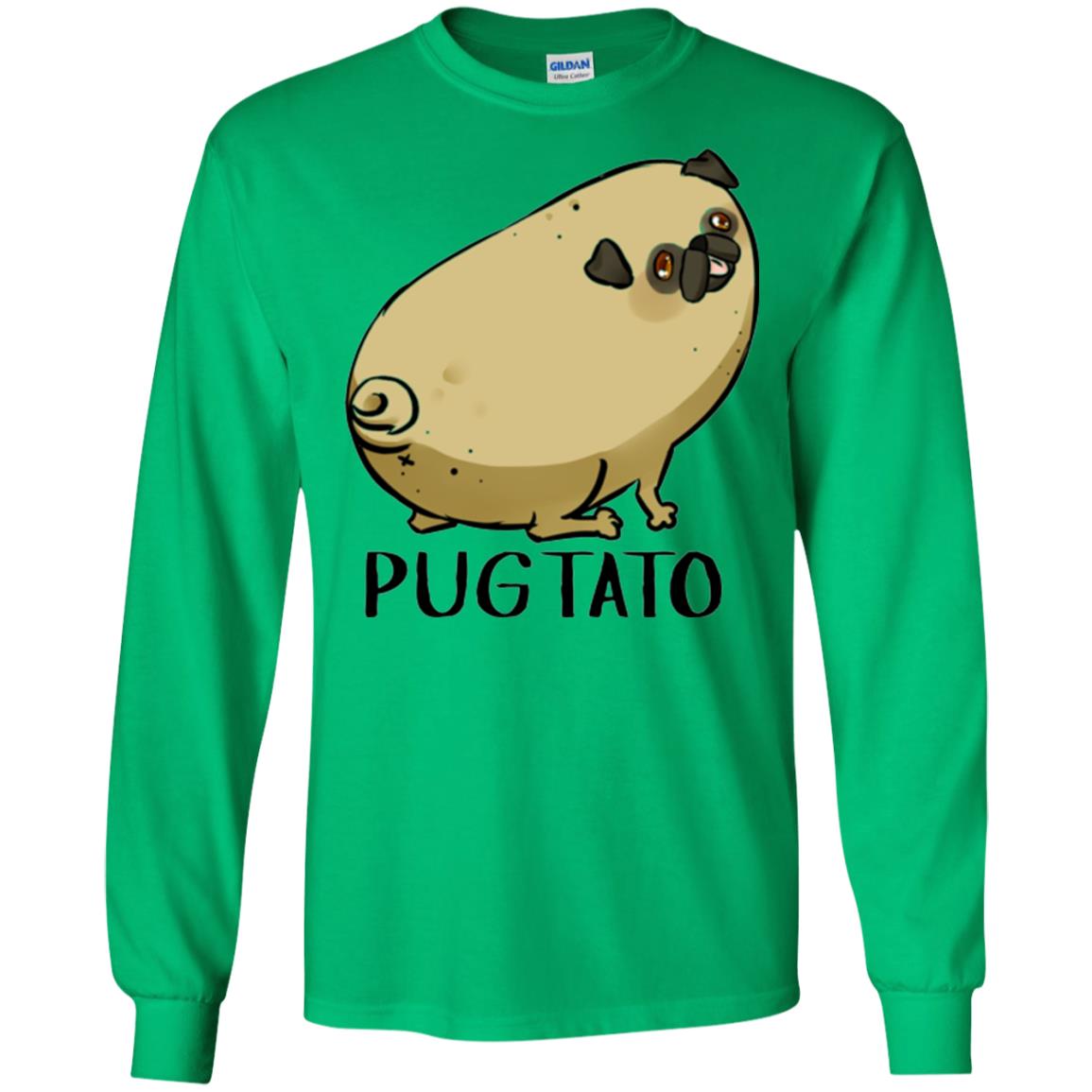 Dog Lovers T-shirt Pugtato Irish Green