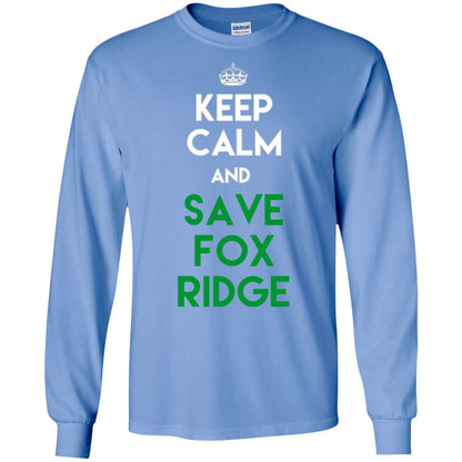 Elementary T-shirt Keep Calm And Save Fox Ridge T-shirt Carolina Blue