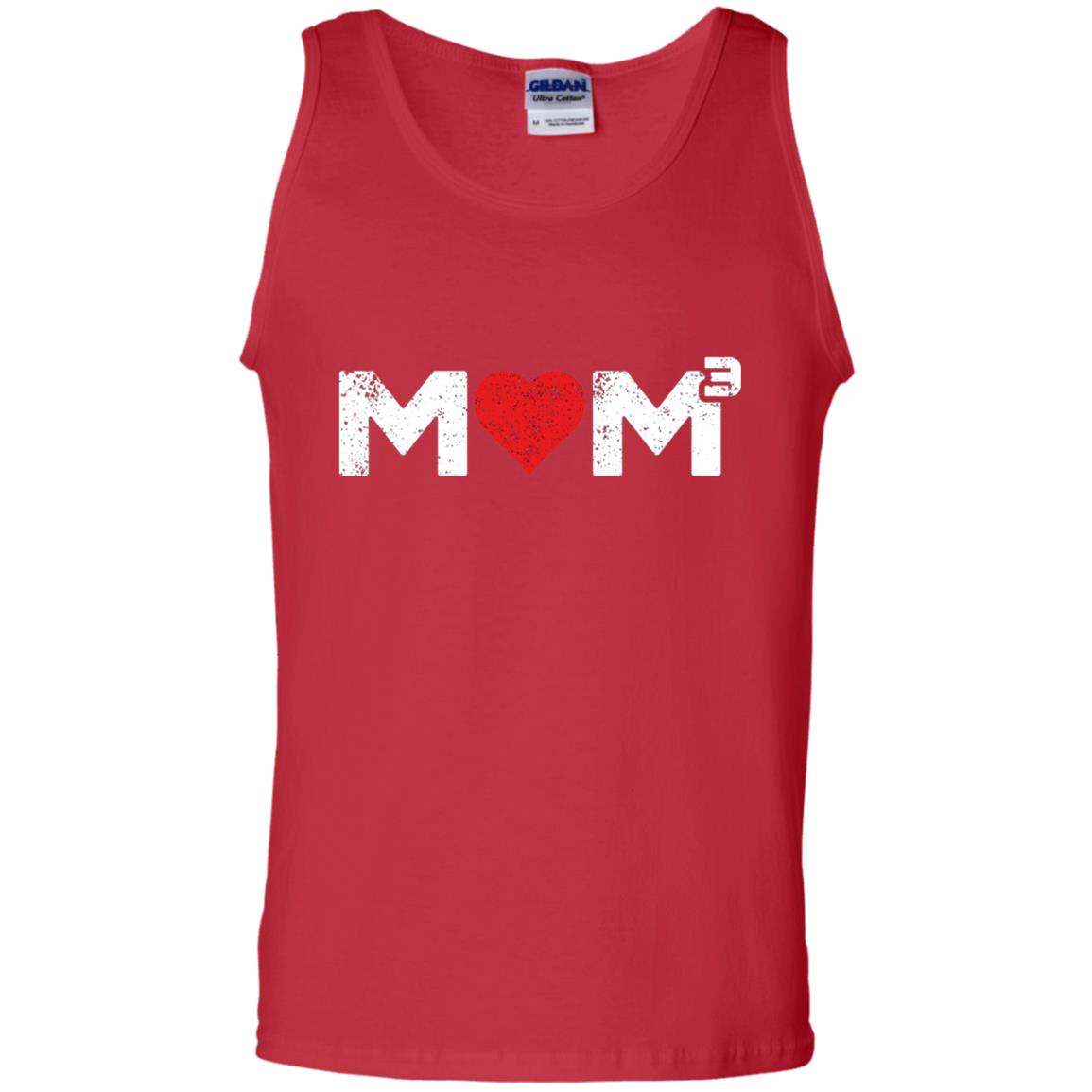 Mom3 Cubed Mother_s Day Mommy T-shirt Red