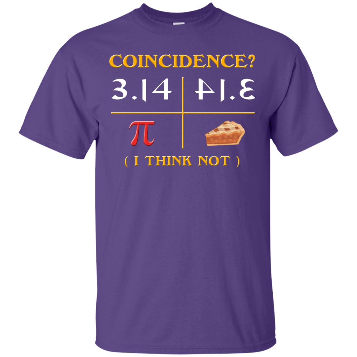 Pi Day 2018 Funny Pie Style T-shirt For Math Geeks Purple