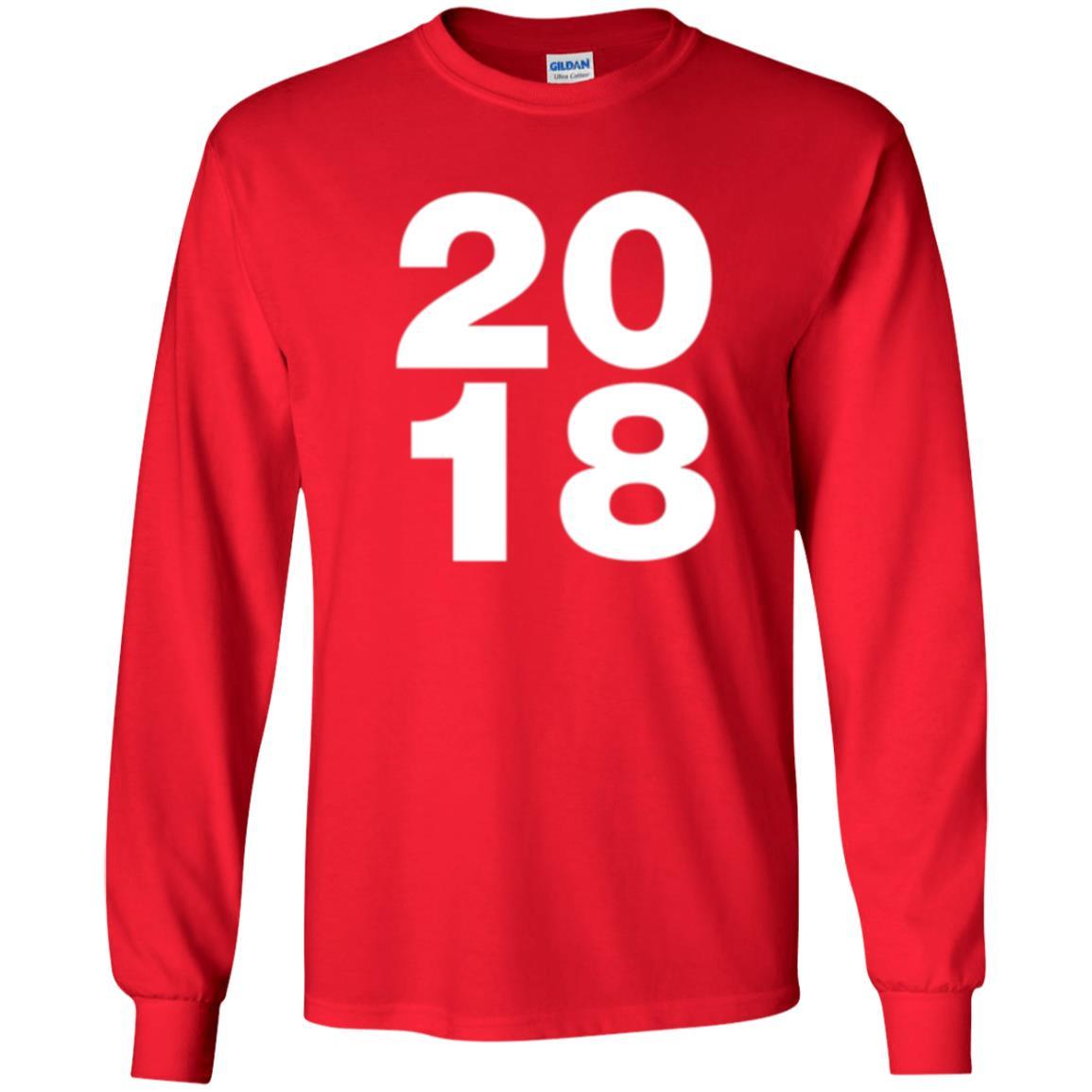 Happy New Year T-shirt 2018 New Year Party T-shirt Red
