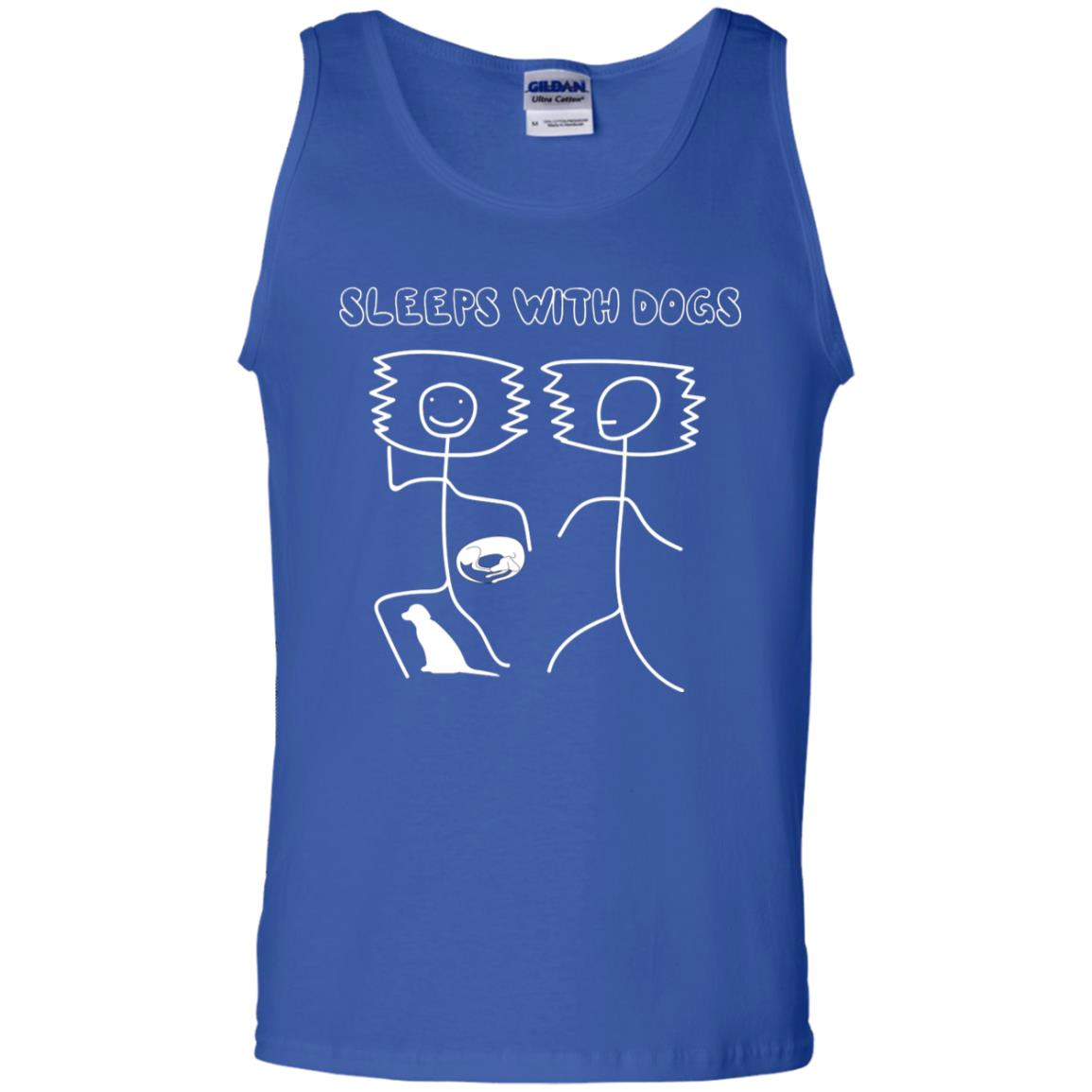 Sleep With Dogs Funny Dog Owner Shirt Royal