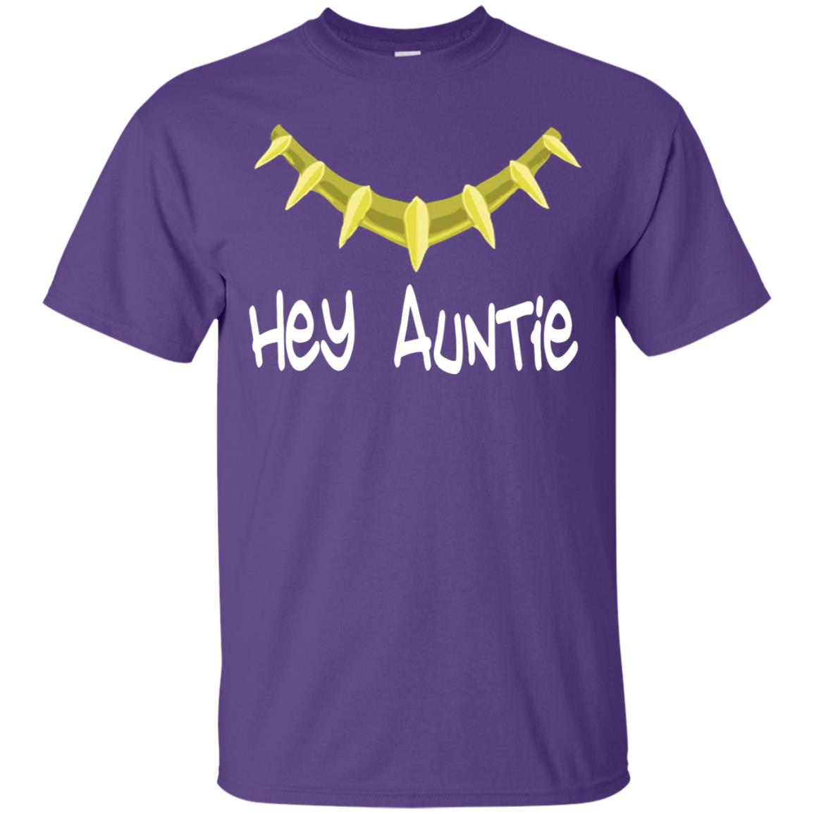 Hey Auntie Funny Aunt T-shirt Purple