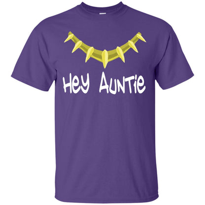 Hey Auntie Funny Aunt T-shirt Purple