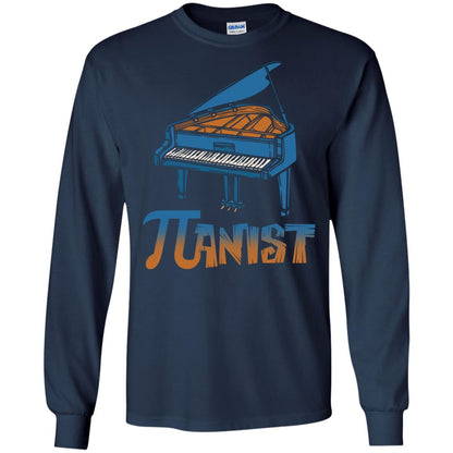 Pianist T-shirt Pi Day With Piano Navy