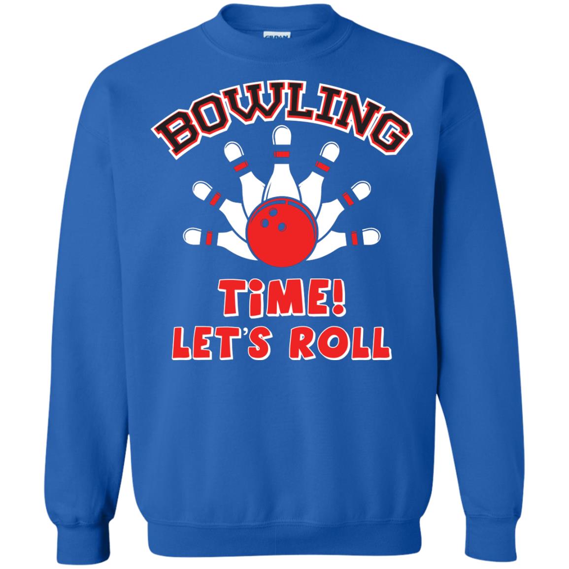Bowling Lover T-shirt Time Let’s Roll Royal