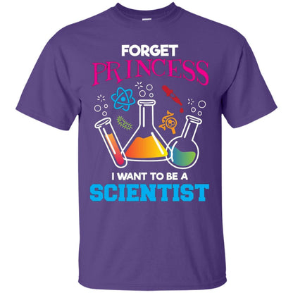 Forget Princess I Want To Be A Scientist Shirt Chemistry Purple