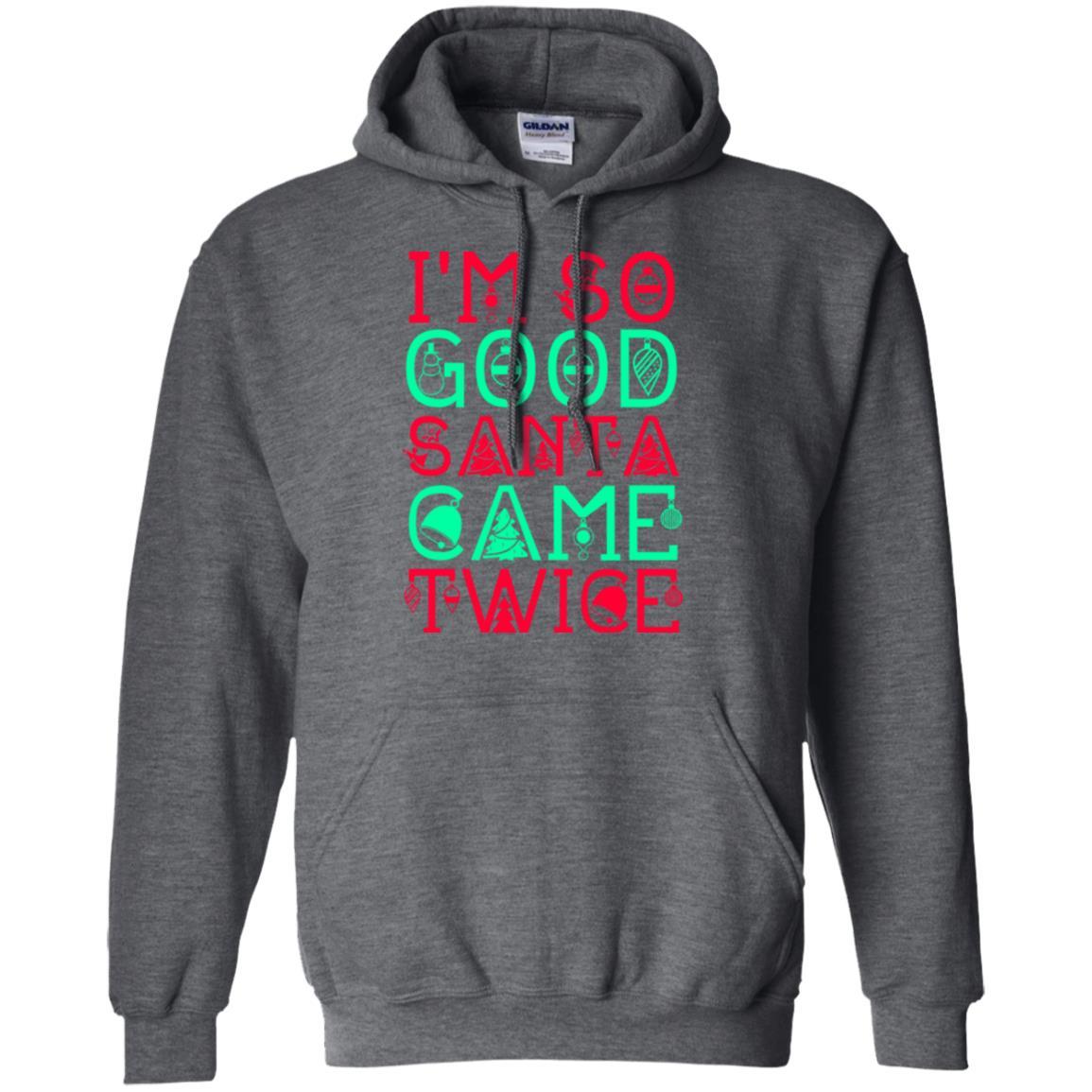Christmas T-shirt I'm So Good Santa Cam Twice Dark Heather
