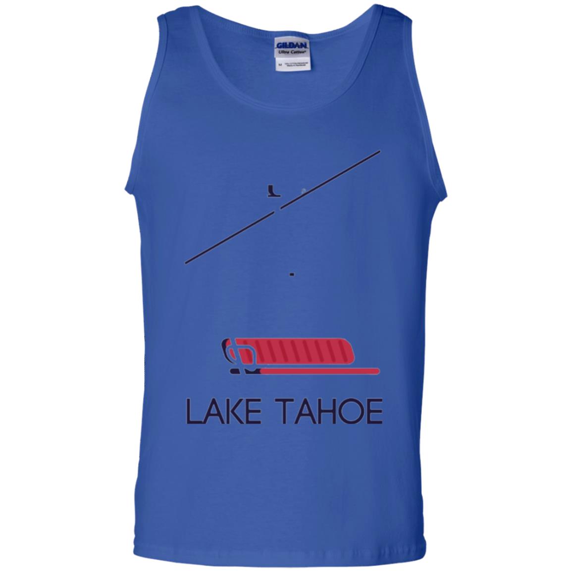 Ski Chair Lift T-shirt Lake Tahoe California Royal