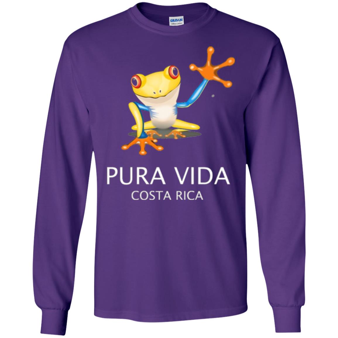 Tree Frog T-shirt Pura Vida Costa Rica T-shirt Purple