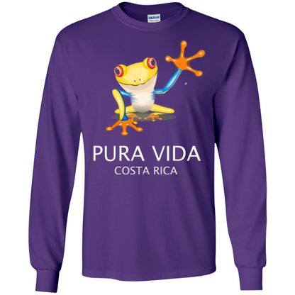 Tree Frog T-shirt Pura Vida Costa Rica T-shirt Purple