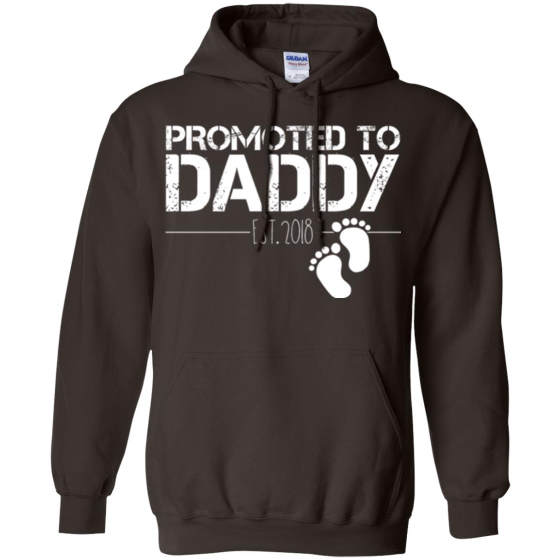 Daddy T-shirt Promoted To Daddy Est 2018 Dark Chocolate