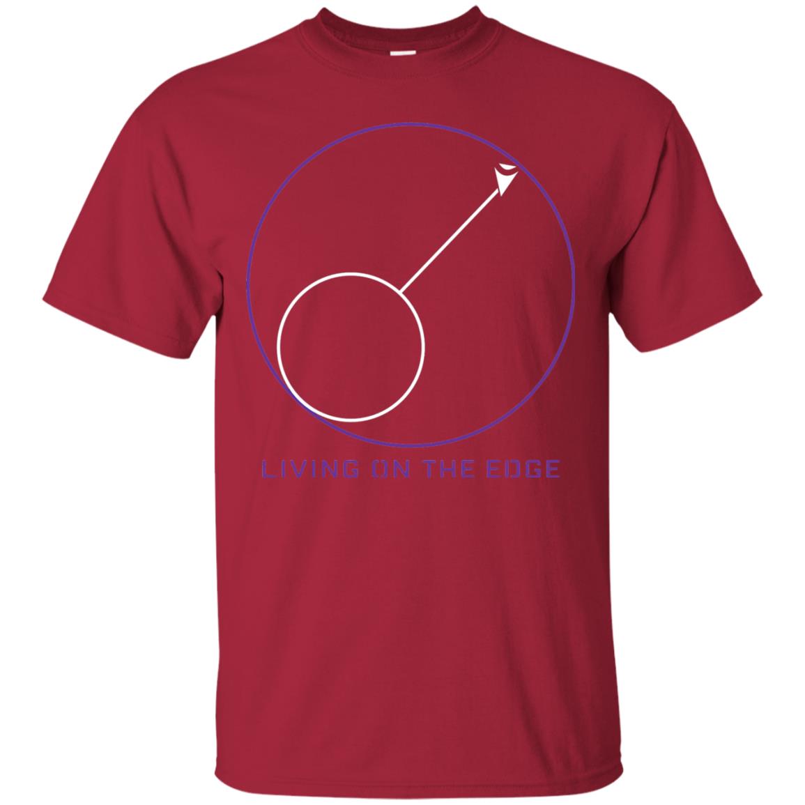Gamer T-shirt Living On The Edge Run From The Storm Cardinal