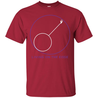 Gamer T-shirt Living On The Edge Run From The Storm Cardinal