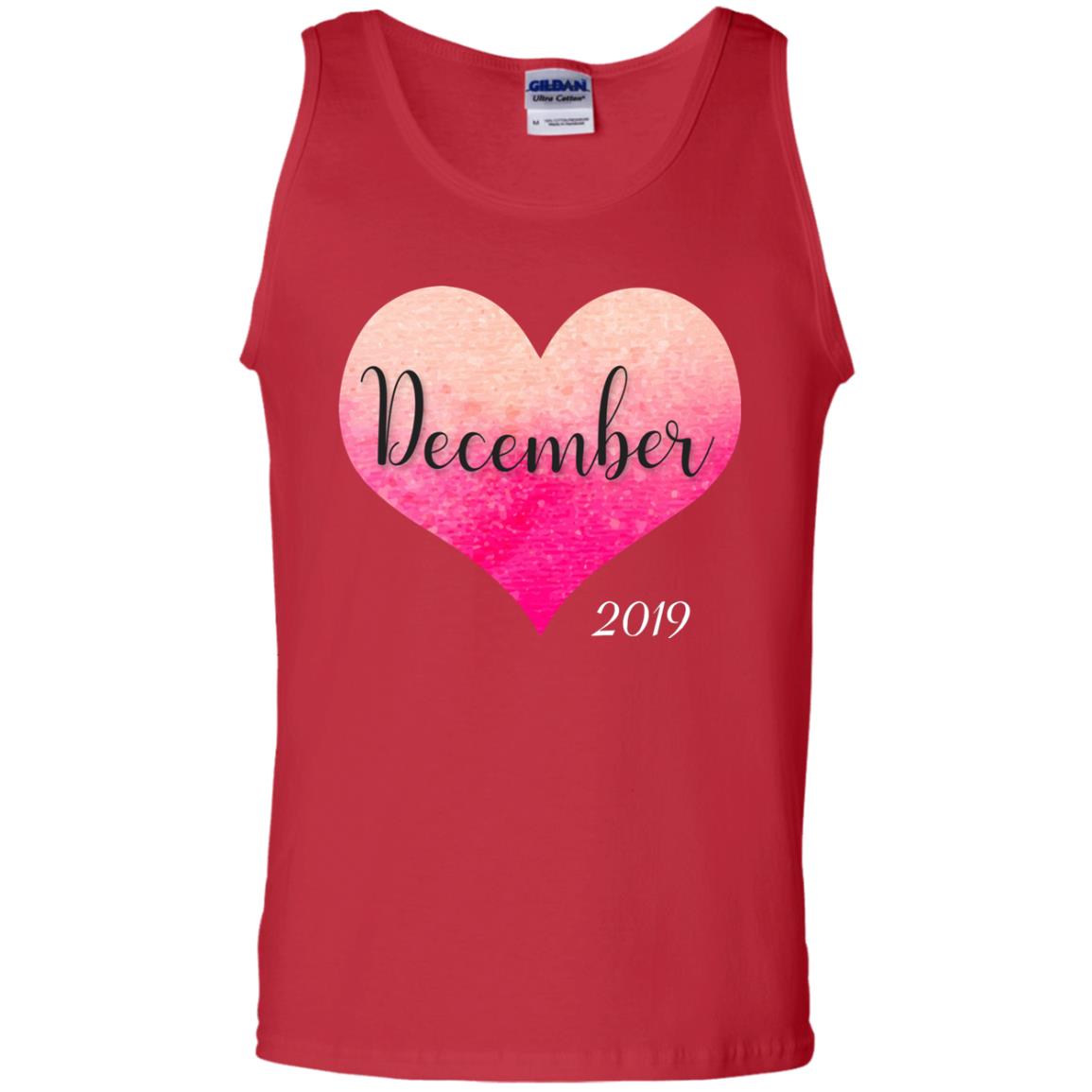 Pregnancy Reveal Announcement Party December 2019 Shirt Red