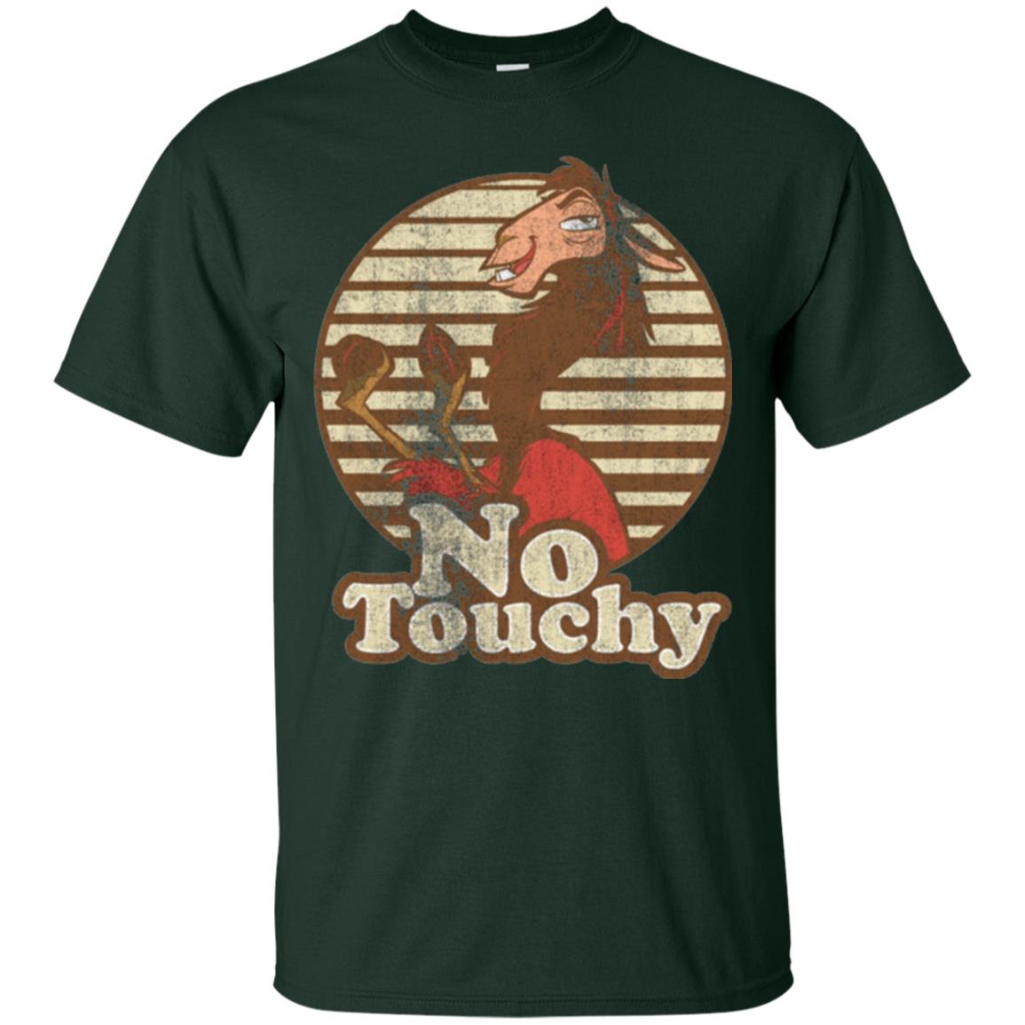 Llama T-shirt No Touchy Forest Green